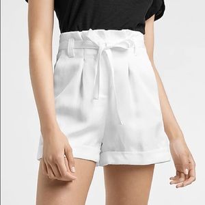 Express | super high waisted belted shorts
